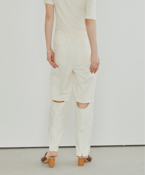 Muel Chic(ミュエルシック)の「Mild sweat pants マイルドスウェットパンツ(スウェットパンツ・レディース・ネイビー/グレー/アイボリー/ブラック・MEDIUM/SMALL)」の2枚目の写真