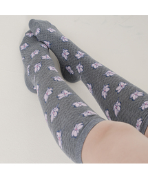 MEMINN（ミミン）の「ブロッサムニーハイソックス5カラー（タク1）（ソックス/靴下）」