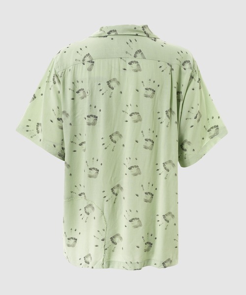 BOW WOW(バウワウ)の「HANDPRINT SS SHIRT AGED(シャツ/ブラウス・メンズ・ライトグリーン・L/XL)」の2枚目の写真