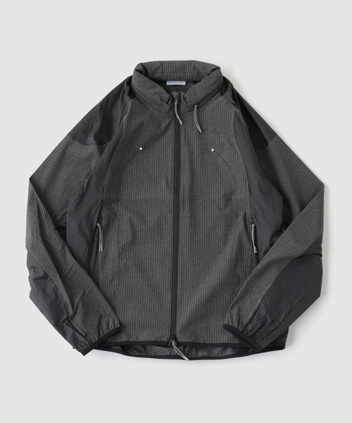 ROA / ロア NUMB PINSTRIPED HOODED WIND JACKET（ナイロンジャケット