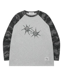 COIRIS（コイリス）の「ペイオンナグランカモ配色長袖Tシャツ（Tシャツ/カットソー）」