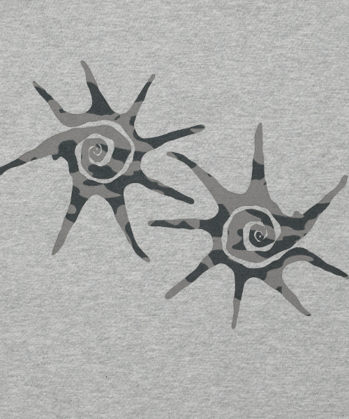 COIRIS_(コイリス)の「ペイオンナグランカモ配色長袖Tシャツ(Tシャツ/カットソー・レディース・グレー系カモフラージュ・FREE)」の4枚目の写真