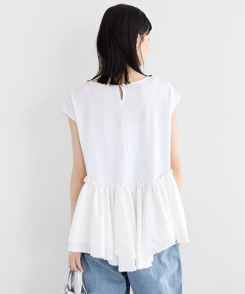 YECCA VECCA(イェッカヴェッカ)の「アシメペプラムカットソー(Tシャツ/カットソー・レディース・ブラック/その他7/オフホワイト・FREE)」の11枚目の写真