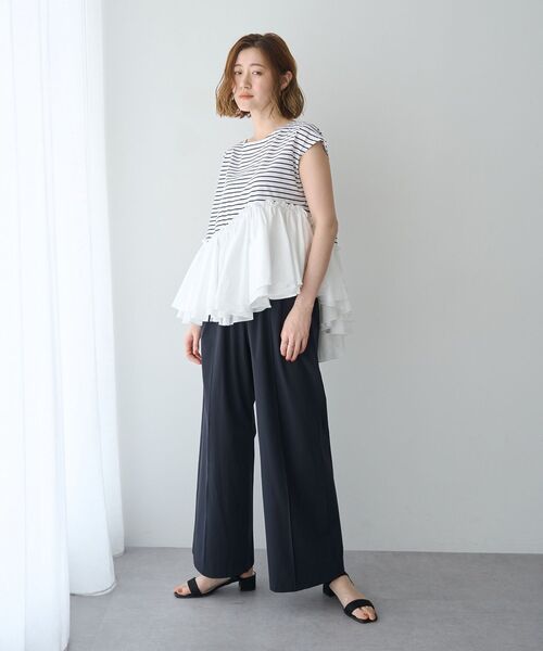 YECCA VECCA(イェッカヴェッカ)の「アシメペプラムカットソー(Tシャツ/カットソー・レディース・ブラック/その他7/オフホワイト・FREE)」の20枚目の写真