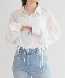 2026春夏新作 ドロストストライプシャツ