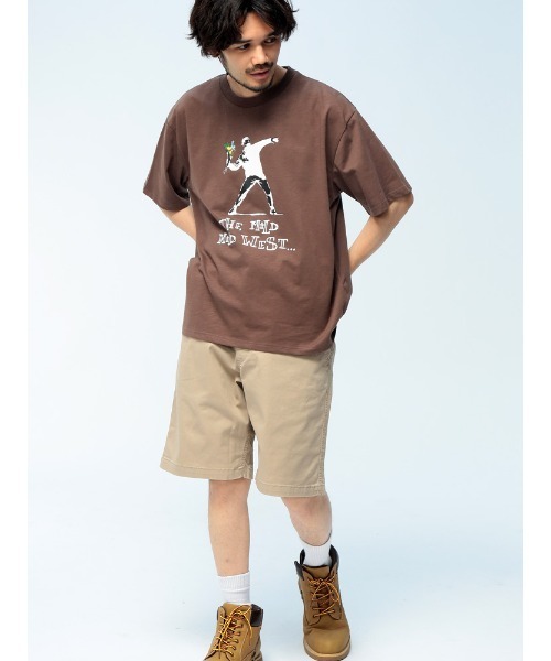 BRANDALISED(ブランダライズド)の「BRANDALISED (ブランダライズド) Tシャツ 半袖 バンクシー クルーネック カットソー Love is in the Air BR26SU04D12 ユニセックス(Tシャツ/カットソー・メンズ・ブラック/ブラウン/ホワイト・LL/L/M)」の22枚目の写真