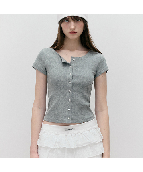 ROLAROLA(ロラロラ)の「NUBASIC JERSEY CARDIGAN GRAY(カーディガン/ボレロ・レディース・グレー・FREE)」の1枚目の写真