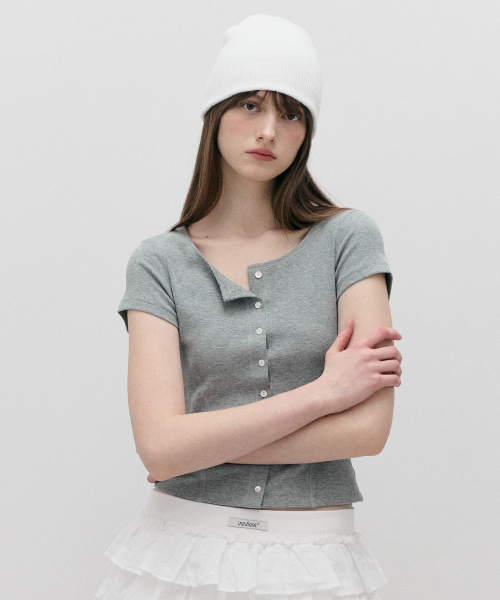 ROLAROLA(ロラロラ)の「NUBASIC JERSEY CARDIGAN GRAY(カーディガン/ボレロ・レディース・グレー・FREE)」の2枚目の写真