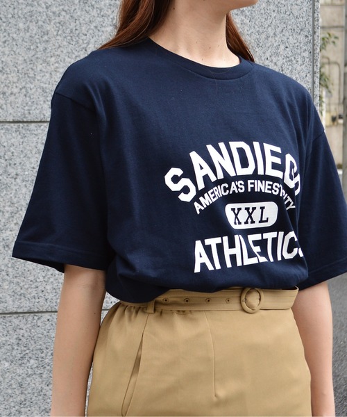 Bonjour Sagan（ボンジュールサガン）の「【spiritoso】カレッジプリントＴ（SANDIEGO）（Tシャツ/カットソー・レディース・チャコール/ネイビー/ホワイト系その他/ホワイト系その他2・MEDIUM/LARGE）」の22枚目の写真
