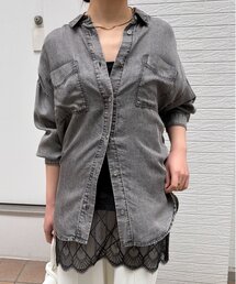 Jena espace merveilleux | 【伸縮性抜群◎】ヘムレースキャミソール(Tシャツ/カットソー)