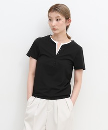select MOCA | レイヤードライクヘンリーネックＴシャツ(Tシャツ/カットソー)