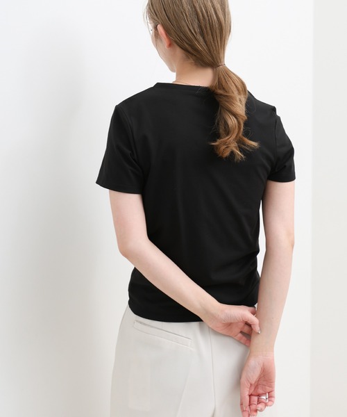 select MOCA(セレクトモカ)の「レイヤードライクヘンリーネックTシャツ(Tシャツ/カットソー・レディース・グレー/ブラウン/ブラック・FREE)」の20枚目の写真