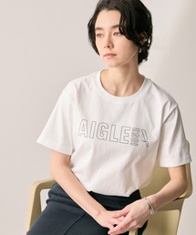 AIGLE（エーグル）の「オーガニックコットン ロゴプリント 半袖Tシャツ   ユニセックス（Tシャツ/カットソー）」