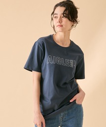AIGLE（エーグル）の「オーガニックコットン ロゴプリント 半袖Tシャツ   ユニセックス（Tシャツ/カットソー）」