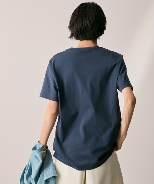 AIGLE（エーグル）の「オーガニックコットン ロゴプリント 半袖Tシャツ / ユニセックス（Tシャツ/カットソー・メンズ・ダークネイビー/グレー/ホワイト・M/S/XS/XL/L）」の17枚目の写真