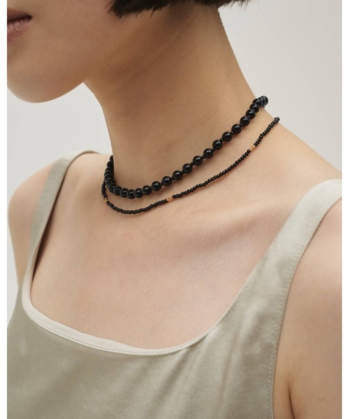 todayful Thin Beads Choker ブラック Thin Beads Choker 12610904（ネックレス）｜TODAYFUL（トゥデイフル
