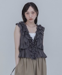 DANTON/ダントン] ナイロンタフタ インサレーションノーカラーベスト