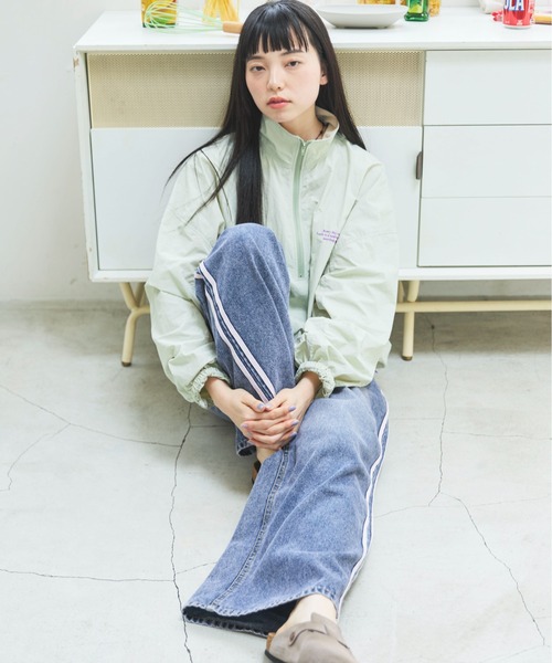 PILIT(ピリット)の「オーバーダイ ラインデニム(デニムパンツ・レディース・サックスブルー/ブルー・LARGE/MEDIUM)」の16枚目の写真