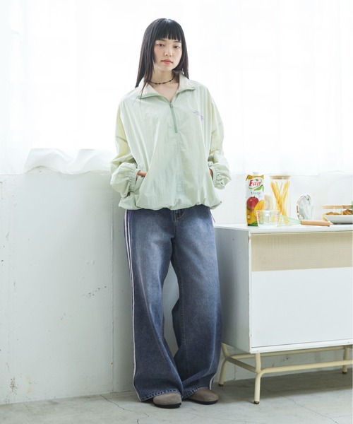 PILIT(ピリット)の「オーバーダイ ラインデニム(デニムパンツ・レディース・サックスブルー/ブルー・LARGE/MEDIUM)」の20枚目の写真