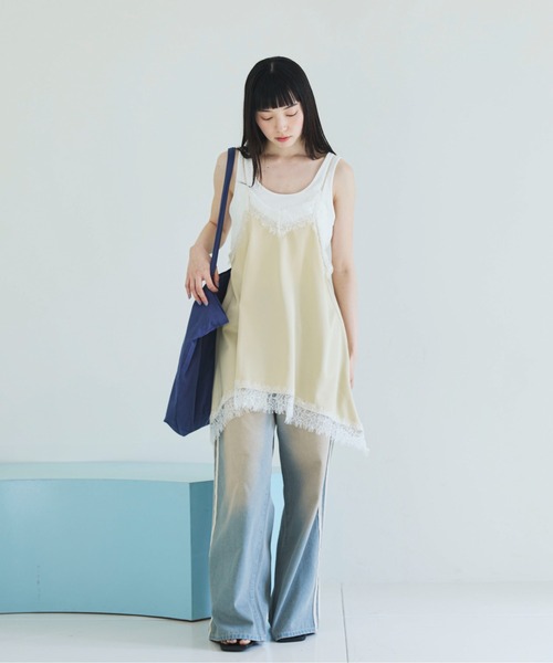 PILIT(ピリット)の「オーバーダイ ラインデニム(デニムパンツ・レディース・サックスブルー/ブルー・LARGE/MEDIUM)」の13枚目の写真