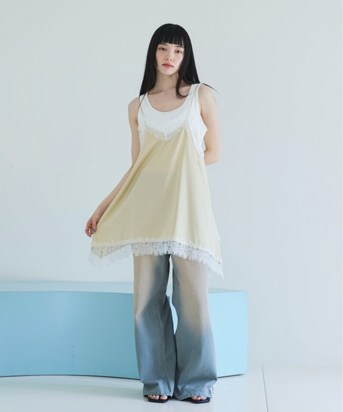 PILIT(ピリット)の「オーバーダイ ラインデニム(デニムパンツ・レディース・サックスブルー/ブルー・LARGE/MEDIUM)」の8枚目の写真