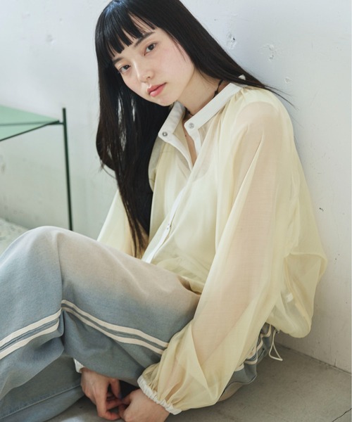 PILIT(ピリット)の「オーバーダイ ラインデニム(デニムパンツ・レディース・サックスブルー/ブルー・LARGE/MEDIUM)」の6枚目の写真