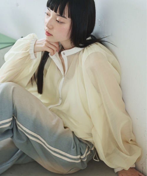 PILIT(ピリット)の「オーバーダイ ラインデニム(デニムパンツ・レディース・サックスブルー/ブルー・LARGE/MEDIUM)」の7枚目の写真
