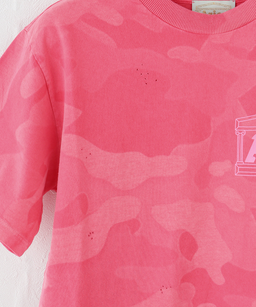 ARIES(アリーズ)の「ARIES / アリーズ AGED CAMO SS TEE(Tシャツ/カットソー・レディース・ピンク/ベージュ・XX-SMALL)」の5枚目の写真
