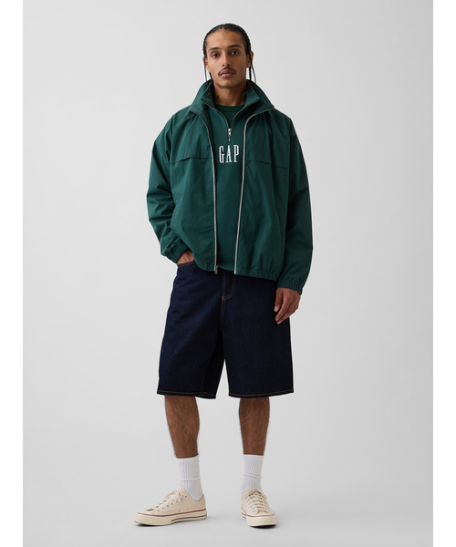 GAP（ギャップ）の「オーバーサイズ トラックジャケット（その他アウター・メンズ・グリーン・XS/S/M/L/XL）」の4枚目の写真