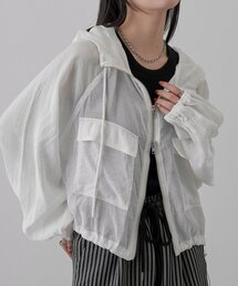 【WEB限定】フード付Wジップシアーマウンテンパーカー