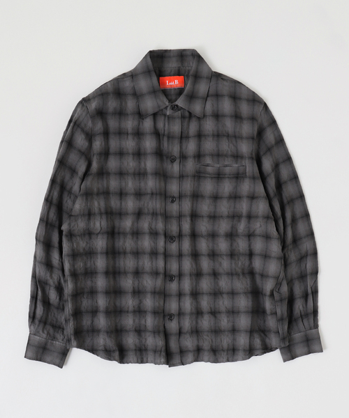 Laid.B(レイドビー)の「Laid.B / レイドビー WET RAG CHECK SHIRT(シャツ/ブラウス・メンズ・ブルー/ブラック/ベージュ・1)」の1枚目の写真