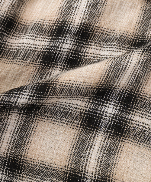Laid.B(レイドビー)の「Laid.B / レイドビー WET RAG CHECK SHIRT(シャツ/ブラウス・メンズ・ブルー/ブラック/ベージュ・1)」の8枚目の写真