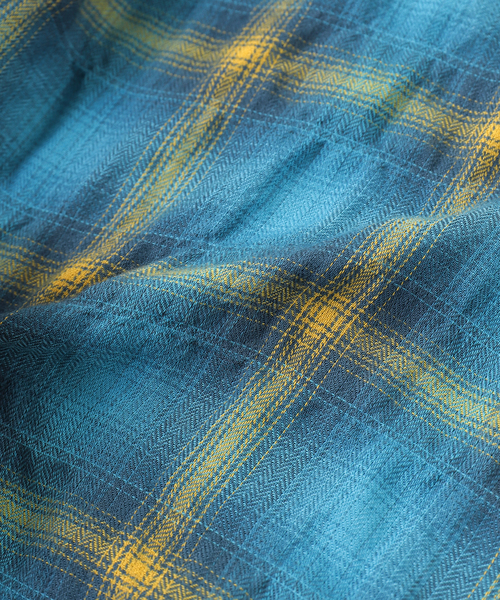 Laid.B(レイドビー)の「Laid.B / レイドビー WET RAG CHECK SHIRT(シャツ/ブラウス・メンズ・ブルー/ブラック/ベージュ・1)」の9枚目の写真
