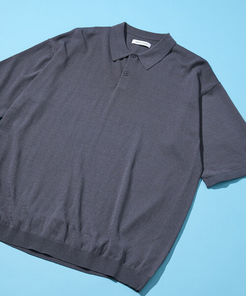 FREAK'S STORE（フリークスストア）の「新色追加 SUPER ICE KNIT POLO SHIRT/スーパーアイス ショートスリーブ ポロネック ニット（ニット/セーター・メンズ・チャコールグレー/ブルー/ブラック/その他13/ベージュ/その他16・LARGE/MEDIUM/X-LARGE）」の4枚目の写真