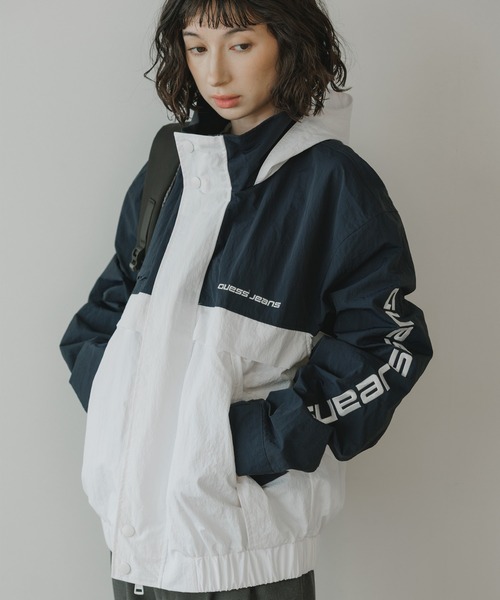 GUESS JEANS/ゲスジーンズ Colorblock Jacket ウィンドブレイカー