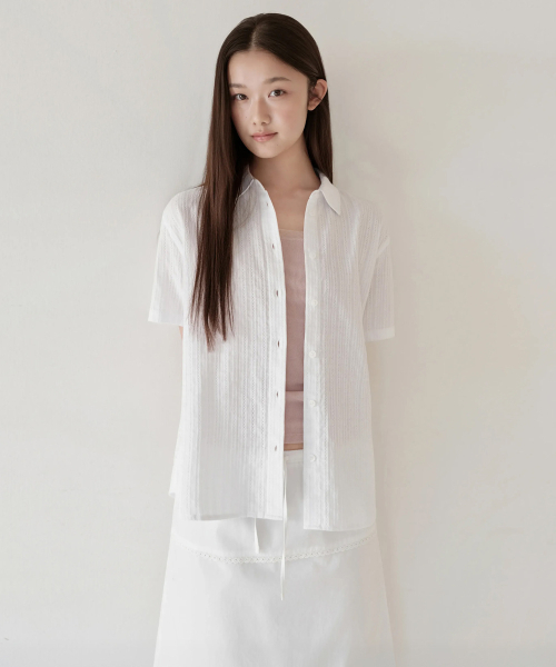MUSINSA STANDARD WOMAN（ムシンサスタンダードウーマン）の「ウィメンズポプリンレーストリムニーレングススカート[ホワイト]（スカート・レディース・その他・X-SMALL/SMALL/MEDIUM/LARGE）」の3枚目の写真