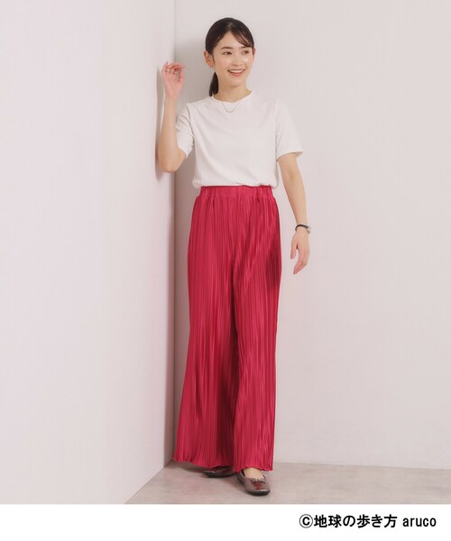 ITS'DEMO(イッツデモ)の「【aruco×ITS’DEMO】プリーツパンツ(その他パンツ・レディース・ピンク系/ベージュ/ブルー・00)」の12枚目の写真