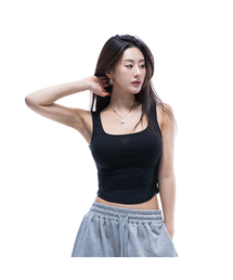 PHYSICAL GARMENTS（フィジカルガーメンツ）の「P5025 ウィメンズ ラウンド クロップノースリーブ [4カラー]（Tシャツ/カットソー）」