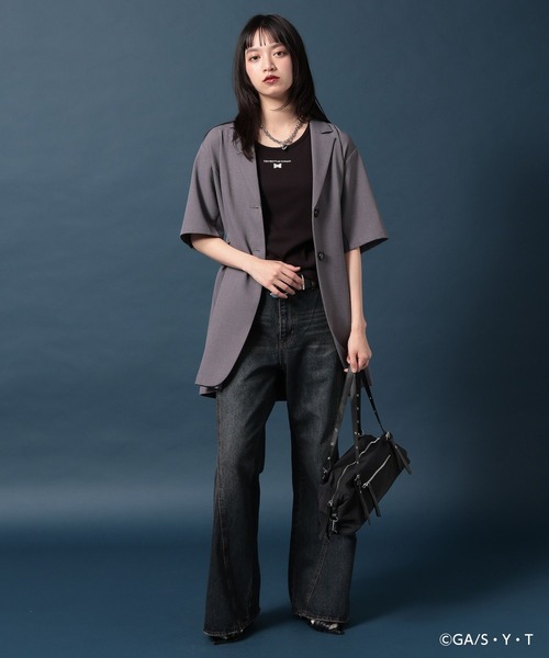 PAGEBOY（ページボーイ）の「【名探偵コナン】コナンシシュウタンク（タンクトップ・レディース・ブラック/オフホワイト/グレー・FREE）」の16枚目の写真