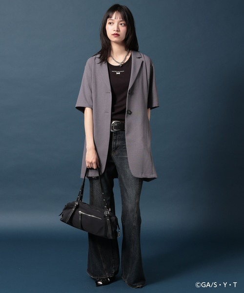 PAGEBOY（ページボーイ）の「【名探偵コナン】コナンシシュウタンク（タンクトップ・レディース・ブラック/オフホワイト/グレー・FREE）」の18枚目の写真