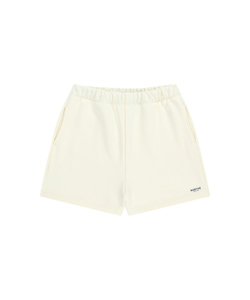 MARITHE + FRANCOIS GIRBAUD（マリテフランソワジルボー）の「W REGULAR LOGO SWEAT SHORTS（スウェットパンツ・レディース・アイボリー/ヘザーグレー/スカイブルー系・SMALL/MEDIUM）」の16枚目の写真