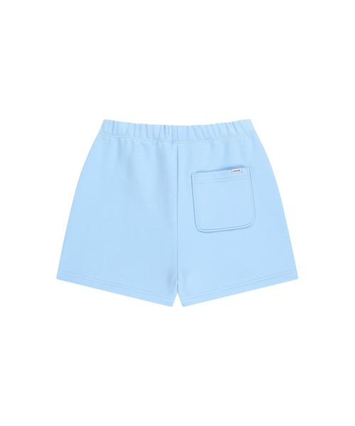 MARITHE + FRANCOIS GIRBAUD（マリテフランソワジルボー）の「W REGULAR LOGO SWEAT SHORTS（スウェットパンツ・レディース・アイボリー/ヘザーグレー/スカイブルー系・SMALL/MEDIUM）」の5枚目の写真
