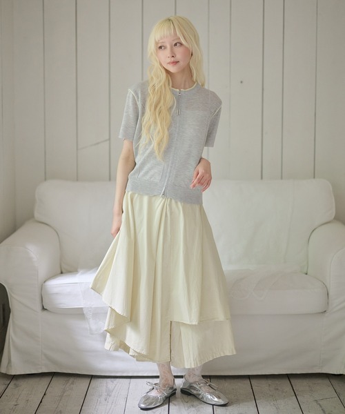 LiLIN(リリン)の「【3色展開】 ボリューム レイヤード ロング スカート(スカート・レディース・イエロー/ホワイト/ブラック・FREE)」の17枚目の写真