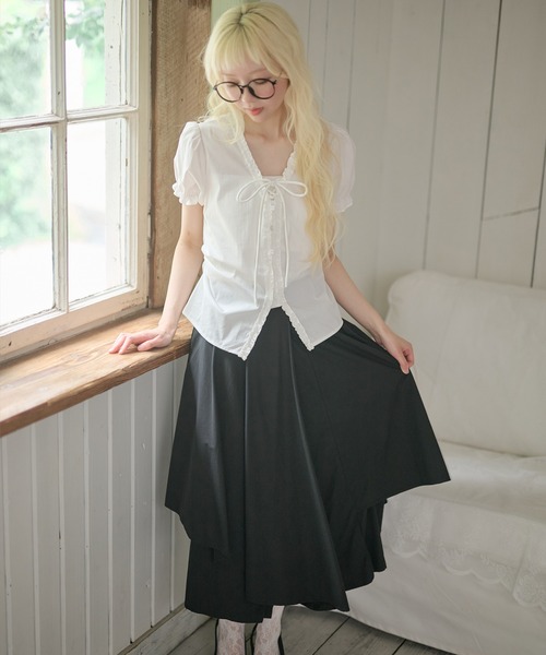 LiLIN(リリン)の「【3色展開】 ボリューム レイヤード ロング スカート(スカート・レディース・イエロー/ホワイト/ブラック・FREE)」の9枚目の写真