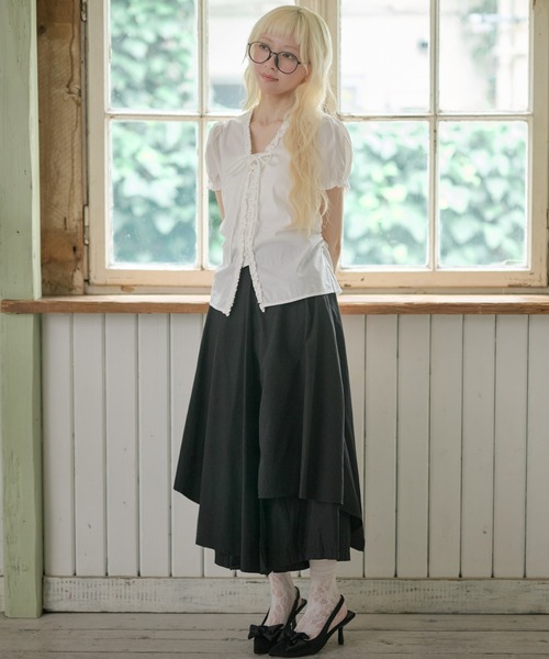 LiLIN(リリン)の「【3色展開】 ボリューム レイヤード ロング スカート(スカート・レディース・イエロー/ホワイト/ブラック・FREE)」の10枚目の写真