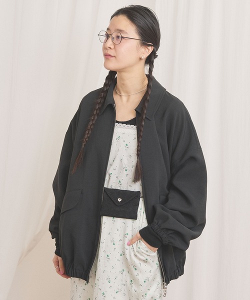 fig Ｌondon（フィグロンドン）の「DICROS AIRO zip blouson（ブルゾン・レディース・チャコールグレー/アイボリー・FREE）」の12枚目の写真