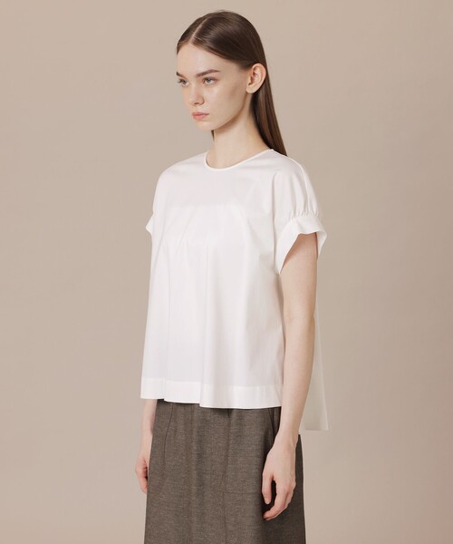 MACKINTOSH LONDON（マッキントッシュ ロンドン）の「【WEB・一部店舗限定】トリコットジャージプルオーバー（Tシャツ/カットソー・レディース・ネイビー/オフホワイト・38）」の6枚目の写真