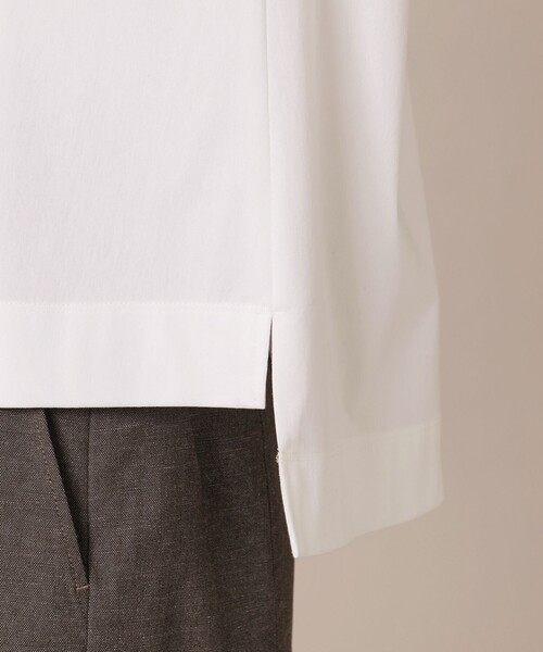 MACKINTOSH LONDON（マッキントッシュ ロンドン）の「【WEB・一部店舗限定】トリコットジャージプルオーバー（Tシャツ/カットソー・レディース・ネイビー/オフホワイト・38）」の9枚目の写真