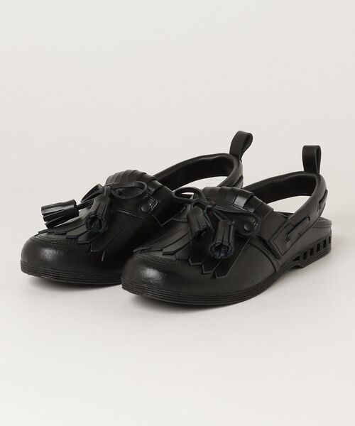 GARDEN TOKYO(ガーデントウキョウ)の「BENCH/ベンチ/BENSAN-F_QUILT_LOAFER _RIBBON(サンダル・メンズ・ブラック・XXL/XL)」の1枚目の写真