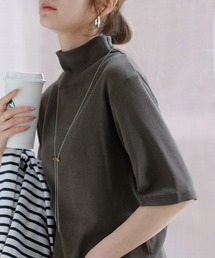Tシャツ/カットソー（グレー/灰色系・タートルネック/ハイネック